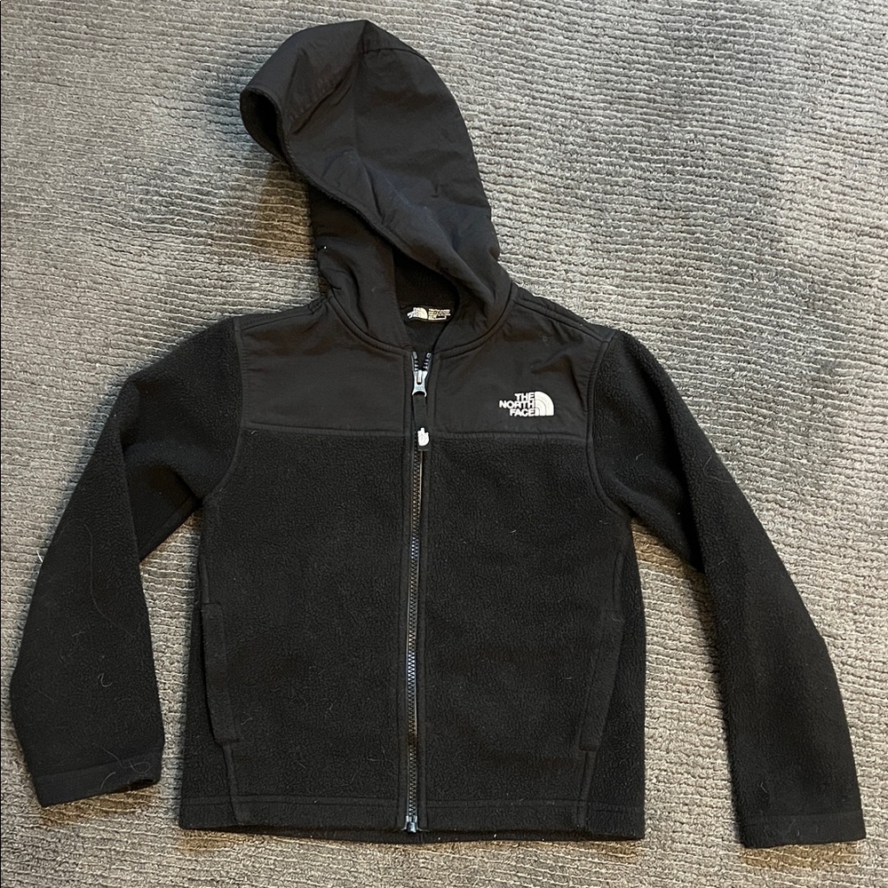 The North Face Kids Black Full-Zip fleece Hoodie